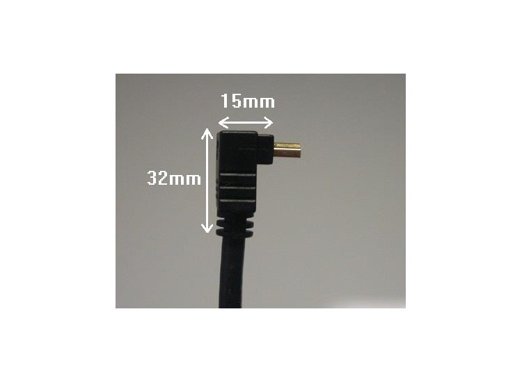 Snor HDMI 2m 1.4 Rett-Vinkel 30AWG